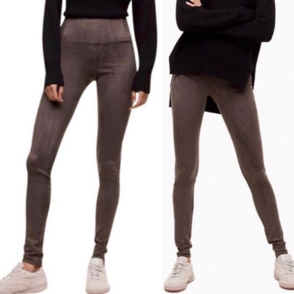 Aritzia Vegan Suede Daria Pant
